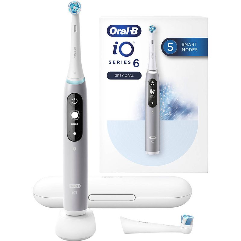 Foto van Braun oral-b io 6 elektrische tandenborstel grijs