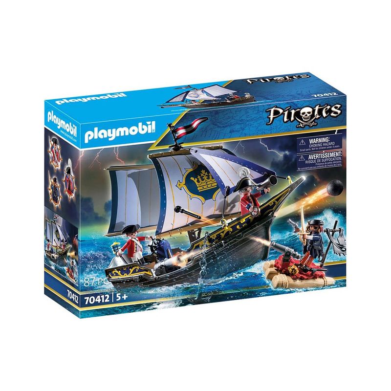 Foto van Playmobil pirates zeilschip van de soldaten 70412