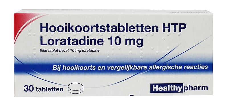 Foto van Healthypharm loratadine hooikoortstabletten - bij hooikoorts en vergelijkbare allergische reacties