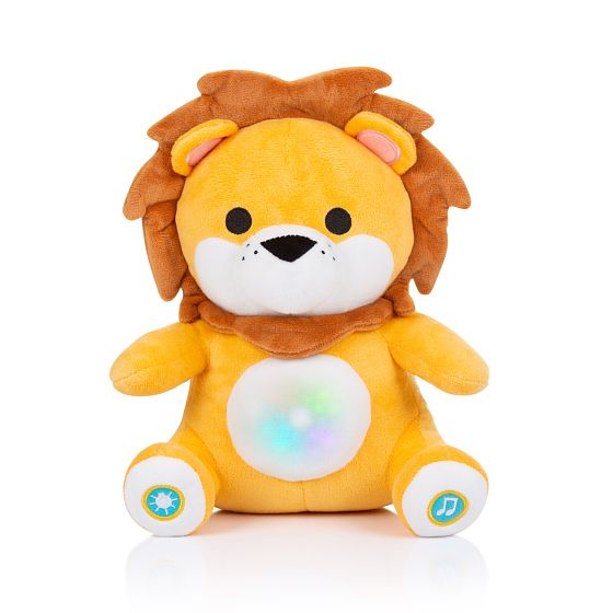 Foto van Chipolino pluche baby nachtlamp knuffelleeuw met muziek & licht