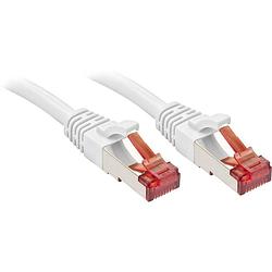 Foto van Lindy 47801 rj45 netwerkkabel, patchkabel cat 6 s/ftp 30.00 m wit snagless 1 stuk(s)