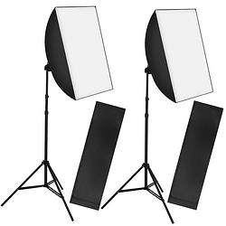 Foto van Tectake® - 2x studiolamp voor digitale of analoge fotografie, softbox - 403354