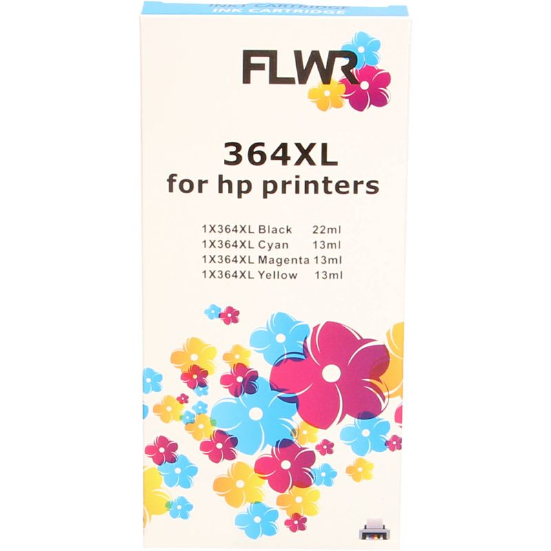 Foto van Flwr hp 364xl multipack zwart en kleur cartridge