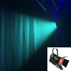 Foto van Beamz btf440z mini fresnel zoom 4x 40w rgbw cob led wash lichteffect