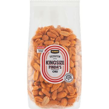 Foto van Jumbo gezouten kingsize pinda'ss chili 350g aanbieding bij jumbo | cup a 110250 gram