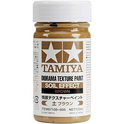 Foto van Tamiya 87108 modelspoor verf bruin 100 ml