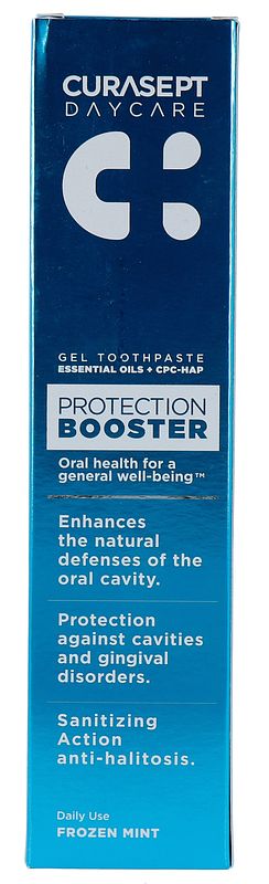 Foto van Curasept daycare protection booster gel toothpaste - frozen mint
