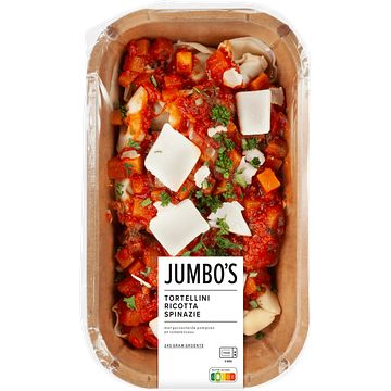 Foto van Jumbo'ss tortellini ricotta spinazie 450g