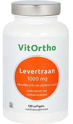 Foto van Vitortho levertraan 1000 mg softgels