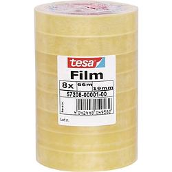 Foto van Tesa 57208-00001-01 tesafilm standard transparant (l x b) 66 m x 19 mm 8 stuk(s)