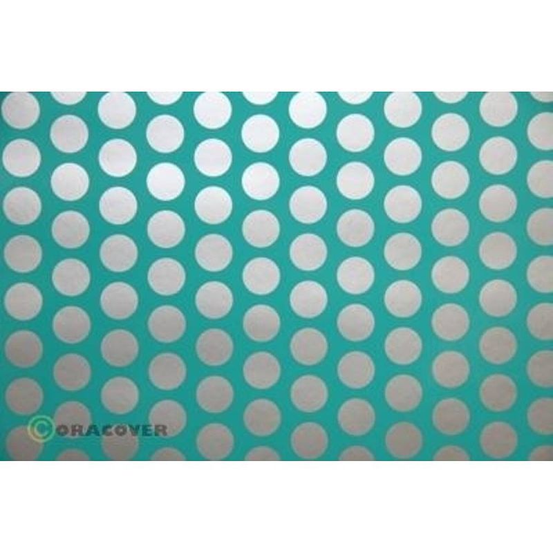 Foto van Oracover 92-017-091-002 plotterfolie easyplot fun 1 (l x b) 2 m x 20 cm turquoise-zilver