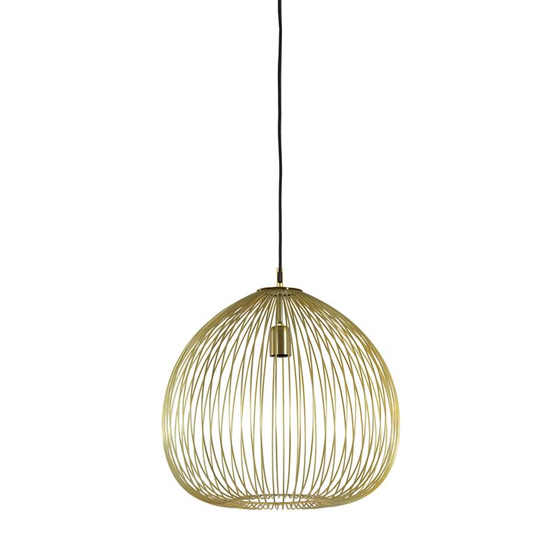 Foto van Light & living - hanglamp rilana - 45x45x45 - goud