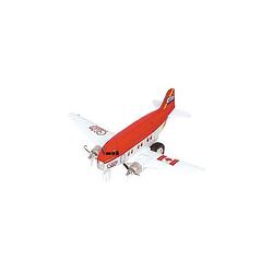 Foto van Dubbele propeller vliegtuig rood 12 cm