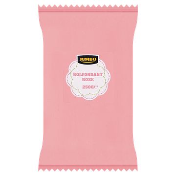 Foto van Jumbo rolfondant roze 250g