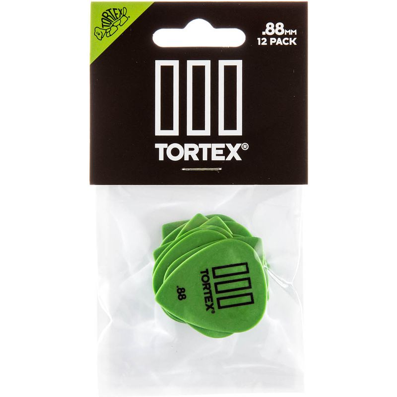 Foto van Dunlop tortex tiii 0.88mm 12-pack plectrumset