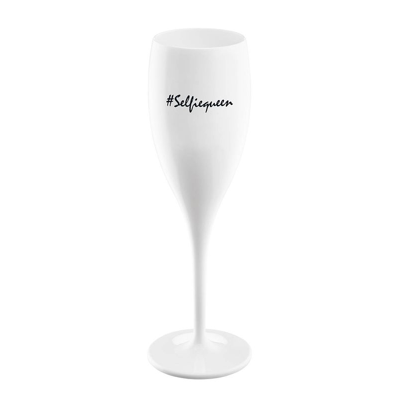 Foto van Koziol champagneglas no. 1 save water 80 ml polycarbonaat