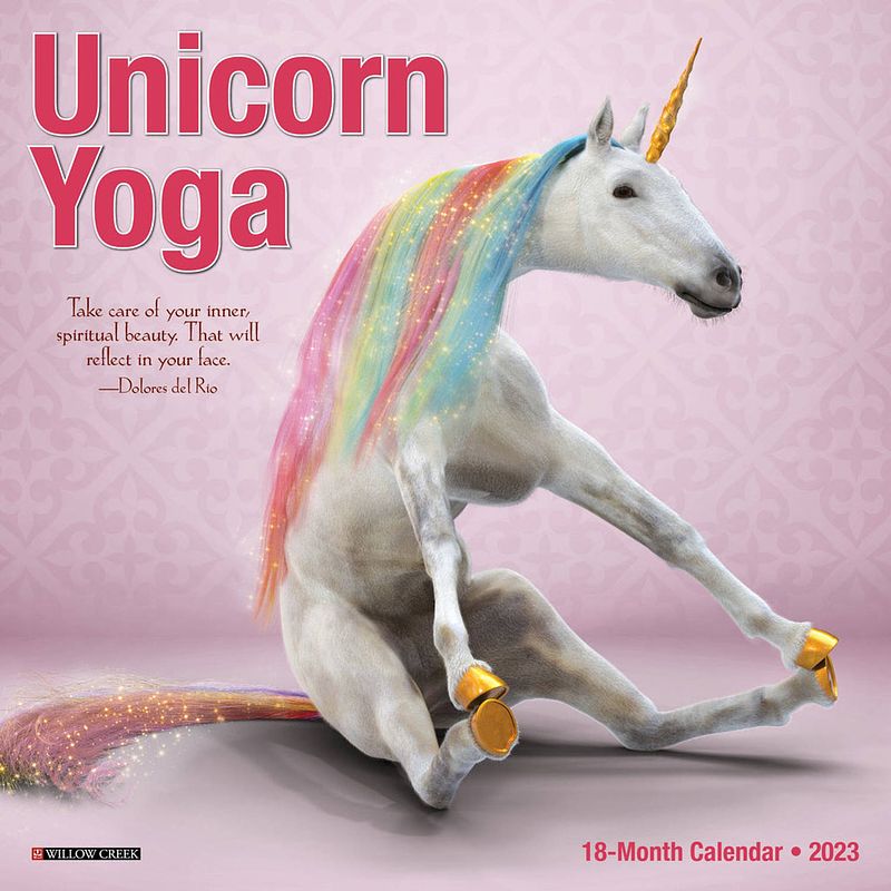 Foto van Unicorn yoga kalender 2023 mini