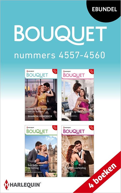 Foto van Bouquet e-bundel nummers 4557 - 4560 - sharon kendrick, rosie maxwell, jackie ashenden, heidi rice - ebook