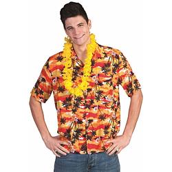 Foto van Hawaii shirt rood/oranje 56-58 (2xl/3xl)