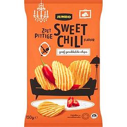 Foto van Jumbo chips ribbel sweet chili 150g