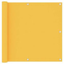 Foto van Vidaxl balkonscherm 90x500 cm oxford stof geel