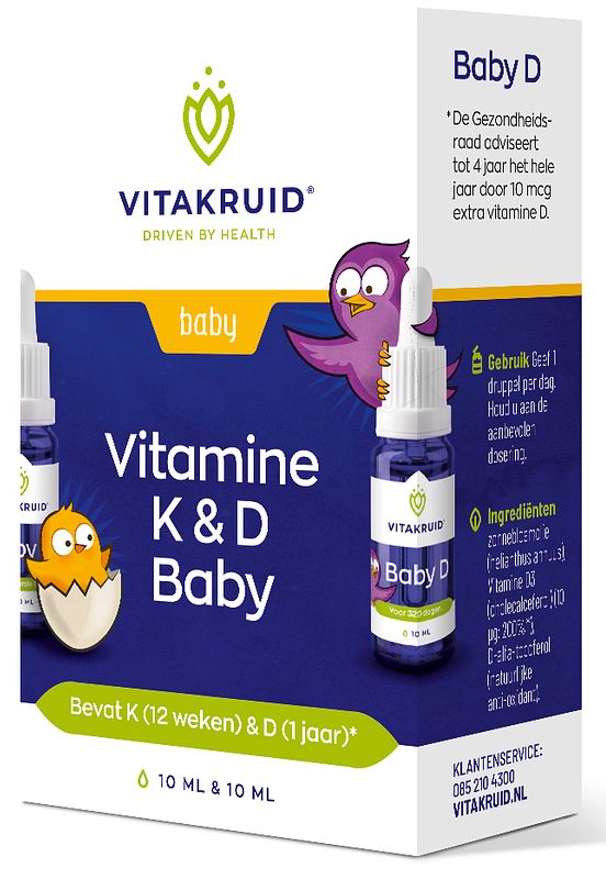 Foto van Vitakruid vitamine k & d baby