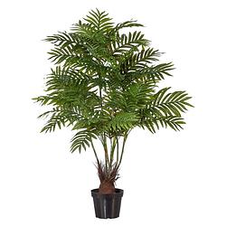 Foto van Kopu® kunstplant arecapalm 110 cm 6 stammen - zwarte pot - nepplant