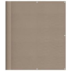 Foto van Vidaxl balkonscherm 120x1000 cm 100% oxford polyester taupe