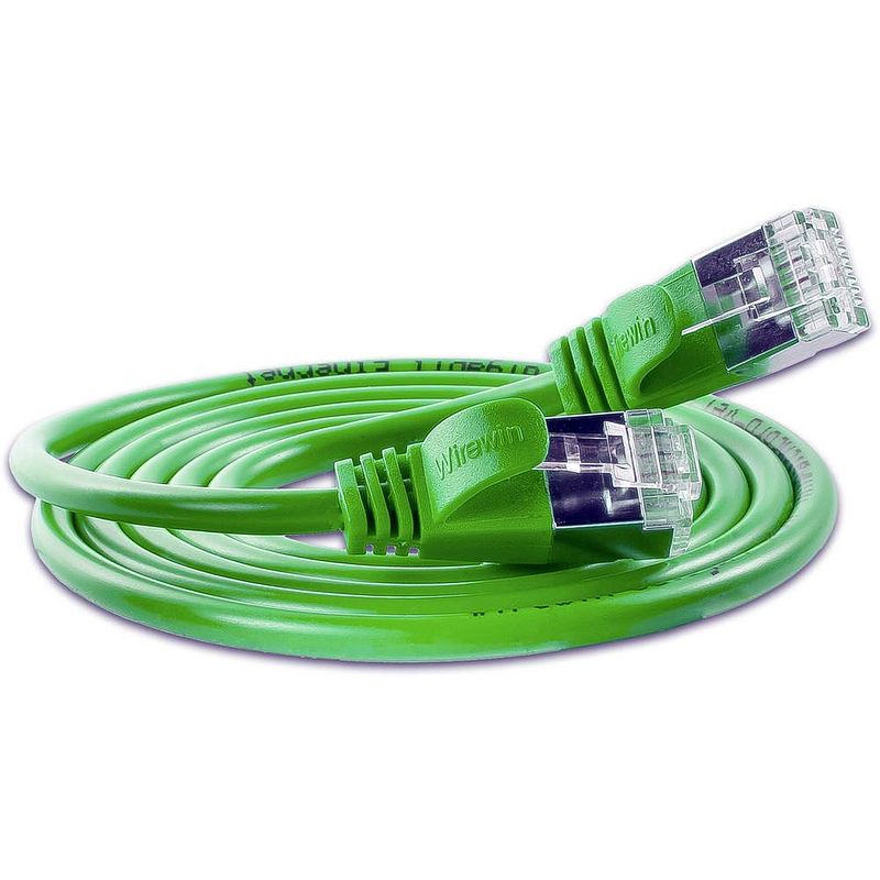 Foto van Slim wirewin pkw-light-stp-k6 2.0 gn rj45 netwerkkabel, patchkabel cat 6 u/ftp 2.00 m groen 1 stuk(s)