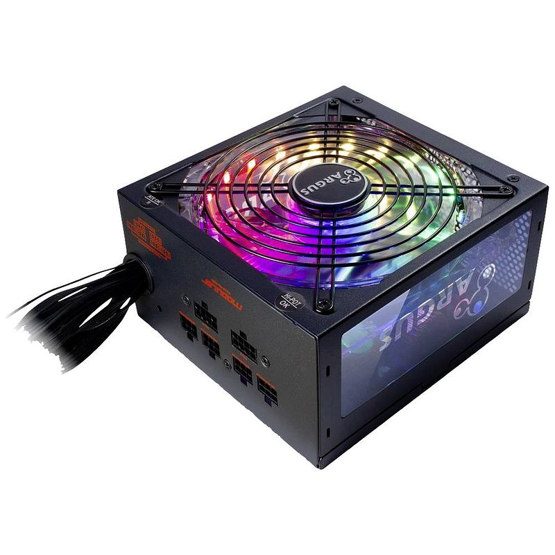 Foto van Inter-tech argus rgb-650w cm ii pc-netvoeding 650 w 80 plus gold