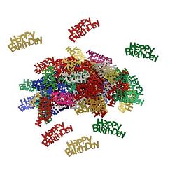 Foto van Gekleurde happy birthday verjaardag confetti 15 gram - confetti