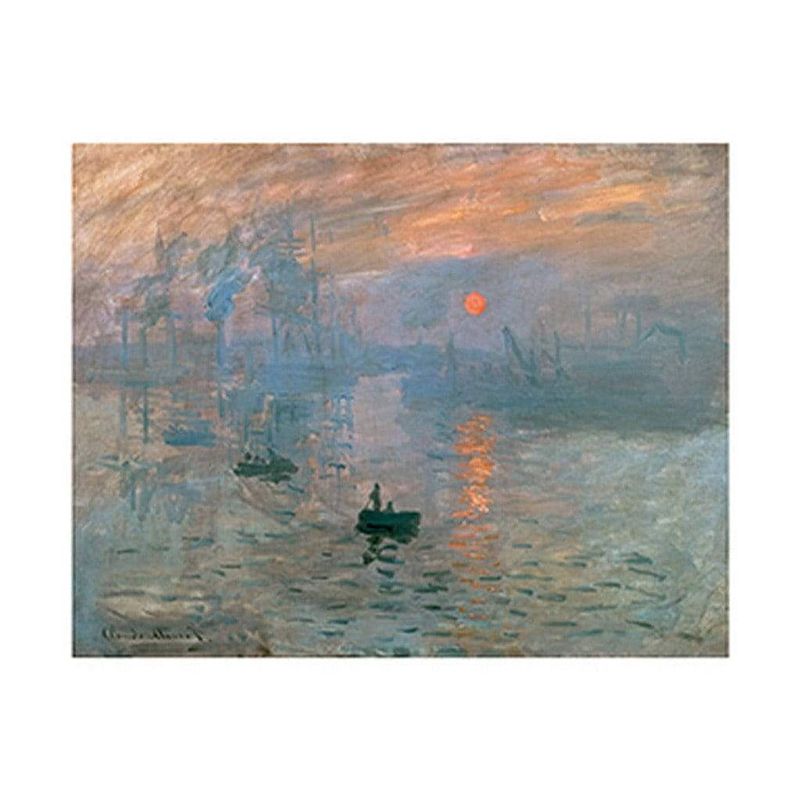 Foto van Claude monet - impression (sonnenaufgang) kunstdruk 80x60cm