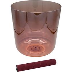 Foto van Sela infinity crystal singing bowl 440 hz g3 orange klankschaal