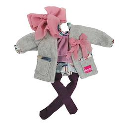 Foto van Berjuan poppenkleding my girl meisjes 35 cm textiel roze/paars