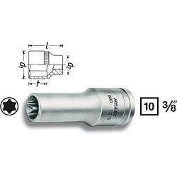 Foto van Hazet hazet 880lg-e14 buiten-torx dopsleutelinzetstuk t 14 3/8 (10 mm)