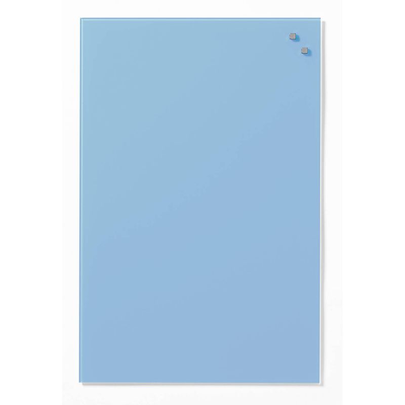 Foto van Naga - magnetisch glasbord - licht blauw - 40 x 60 cm - geschikt voor whiteboard markers