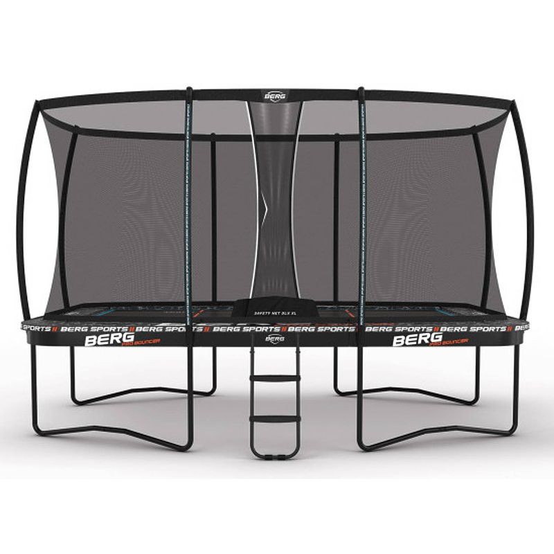 Foto van Berg trampoline ultim pro bouncer met veiligheidsnet - safetynet deluxe xl - 500 x 300 cm - airflow pro springmat