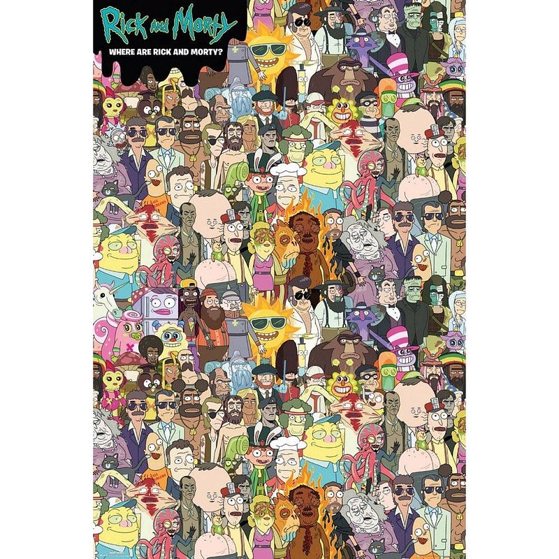 Foto van Gbeye rick and morty where are rick and morty poster 61x91,5cm