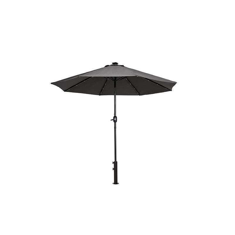 Foto van Feel furniture - led parasol - 2.7 meter - donkergrijs