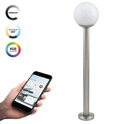 Foto van Eglo connect.z nisia-z smart vloerlamp buiten - e27 - 98 cm