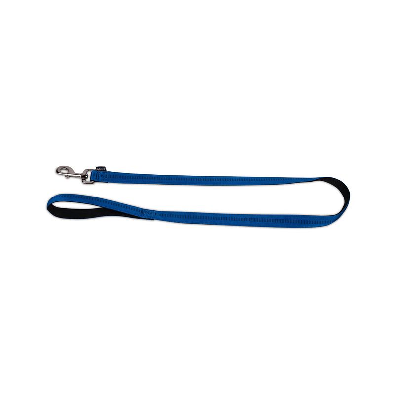 Foto van Dierenbenodigdheden vadigran leiband nylon soft grip blauw 120cmx15mm