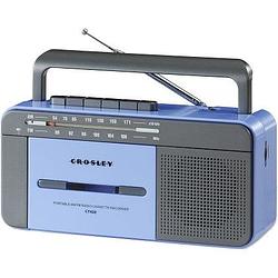 Foto van Crosley ct102a-bg radio, cassette speler & recorder blauw