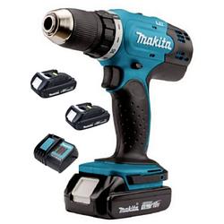 Foto van Makita ddf453syx4 accu-schroefboormachine 18 v 1.5 ah li-ion incl. accu, incl. 2 accus