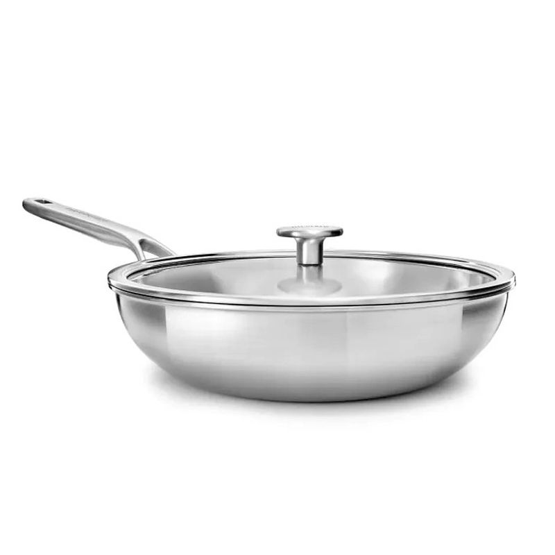 Foto van Kitchenaid wokpan multi-ply stainless steel ø 28 cm / 3.6 liter