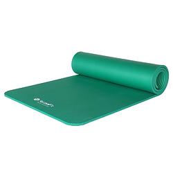 Foto van Forzafit yoga mat met draagriem - extra dik 12 mm - groen