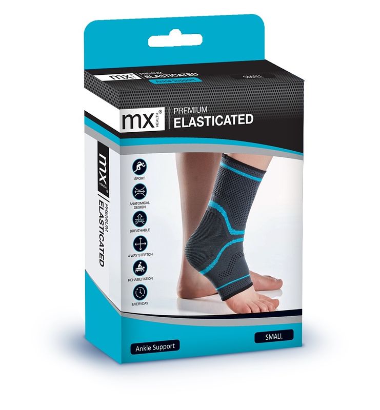 Foto van Mx health premium ankle support elastic - s