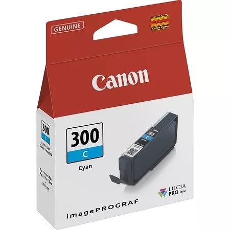 Foto van Canon pfi-300 ink cyan inkt blauw