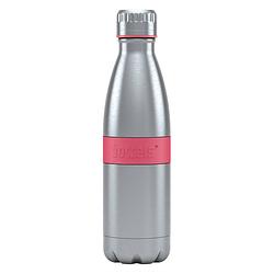 Foto van Boddels twee thermosfles drinkfles - 0,5 liter - rvs/framboos