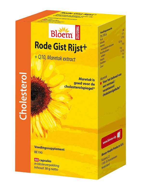 Foto van Bloem rode gist rijst plus capsules