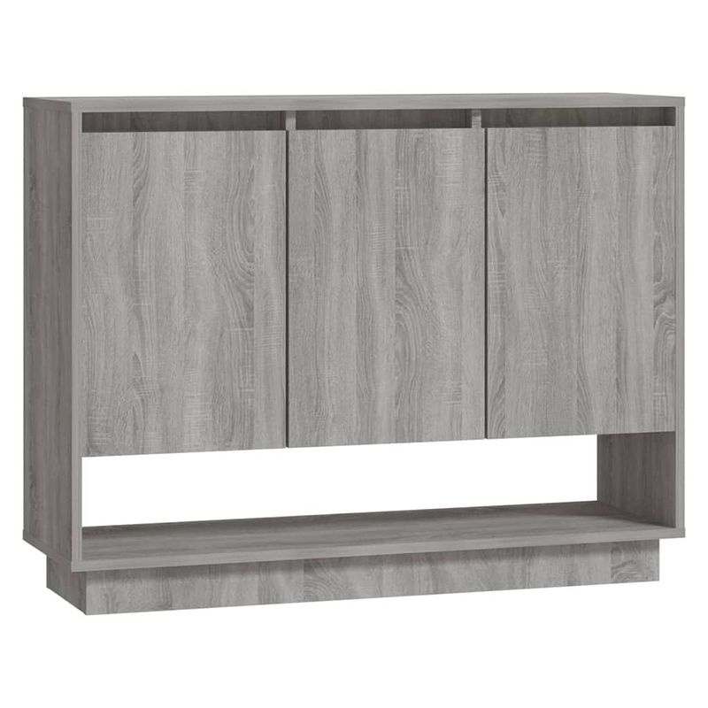 Foto van Vidaxl dressoir 97x31x75 cm spaanplaat grijs sonoma eikenkleurig